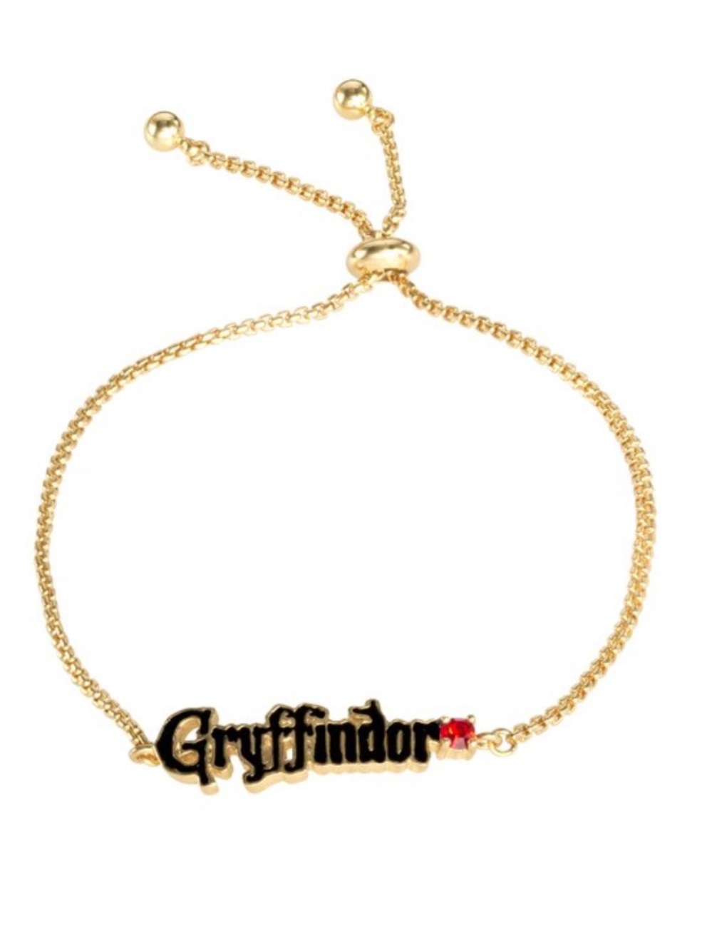 Harry Potter Gryffindor Necklace Gold Tone Licensed Warner Bros Jewelry